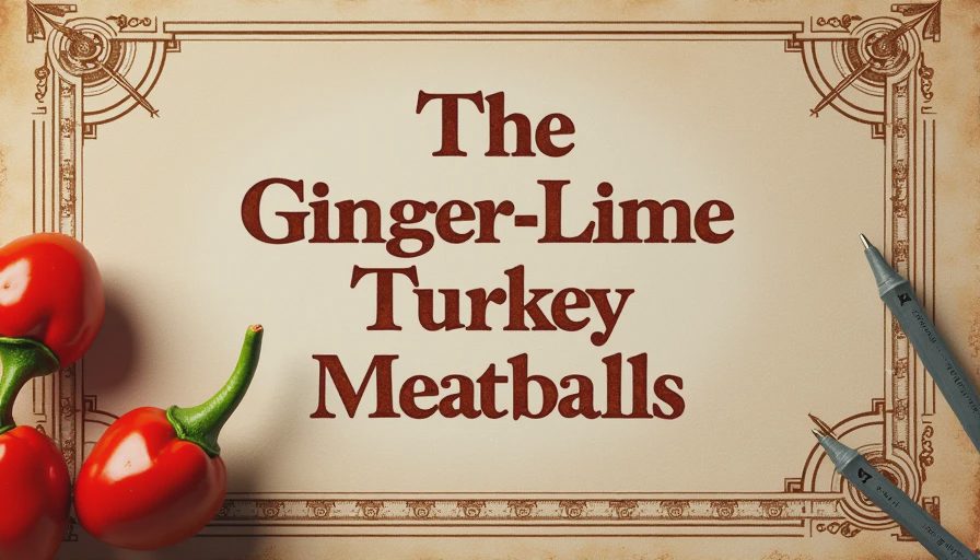 The Ginger-Lime Turkey Meatballs I Make When I'm Tired of Italian Red Sauce