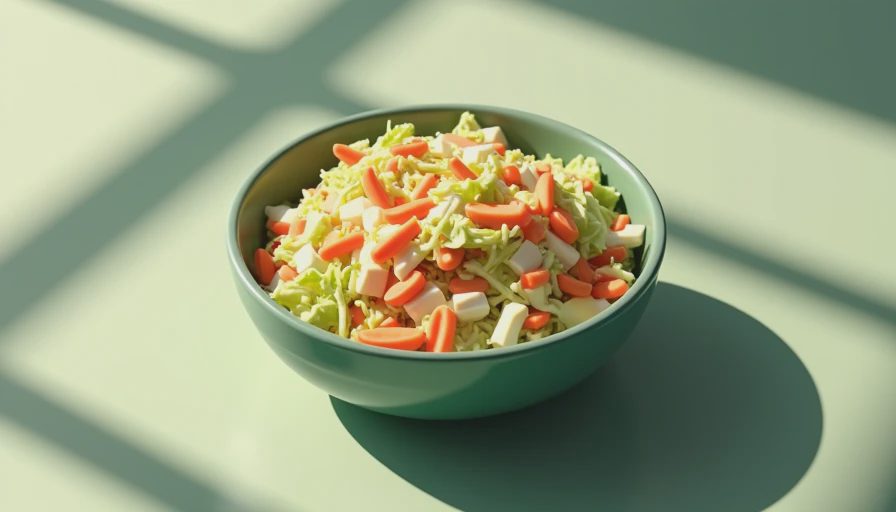 Visual context for easy coleslaw recipe