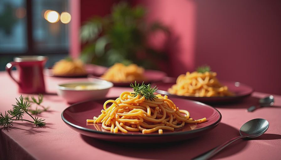 Visual context for pasta and cream recipes