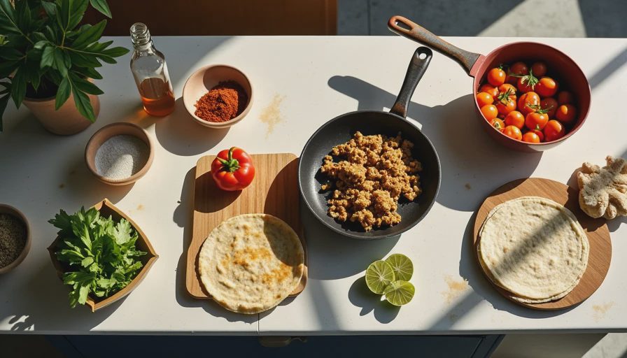 Visual context for what to make with ground turkey