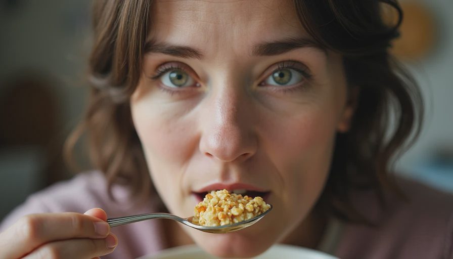 Visual context for savory oatmeal
