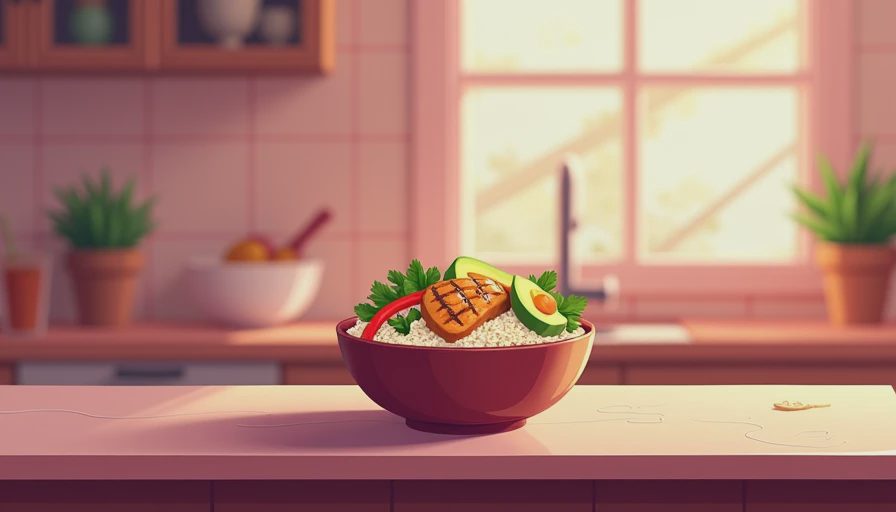 Illustration for rice bowl recipes